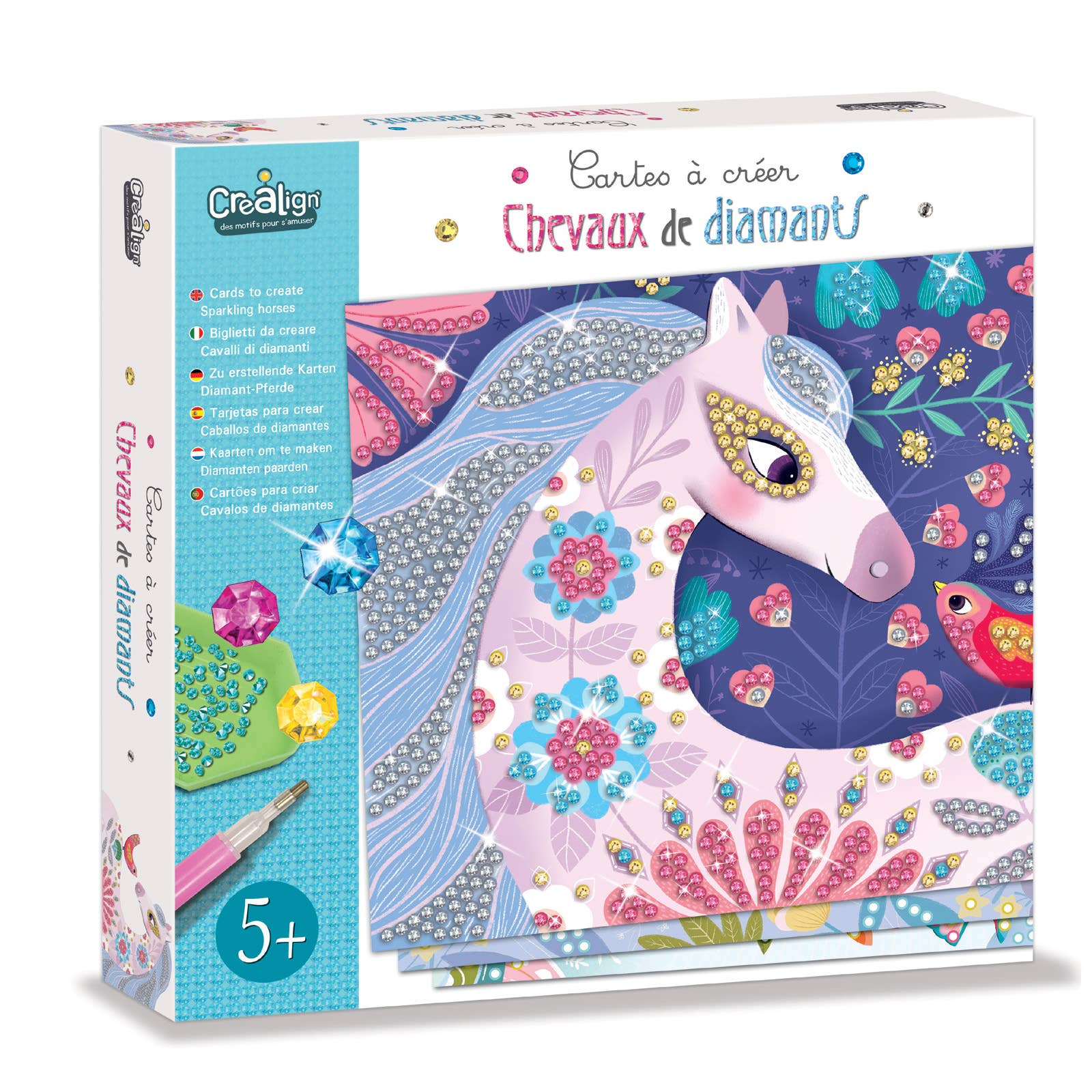Manualidades diamantes - caballos - MINI MUNDO