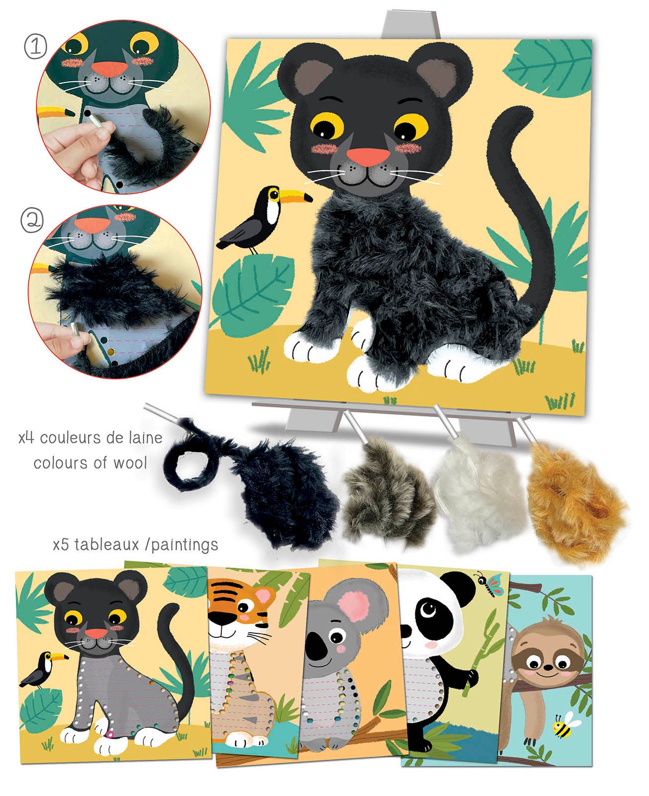 Manualidades tejer lana Crealign (gato) - MINI MUNDO
