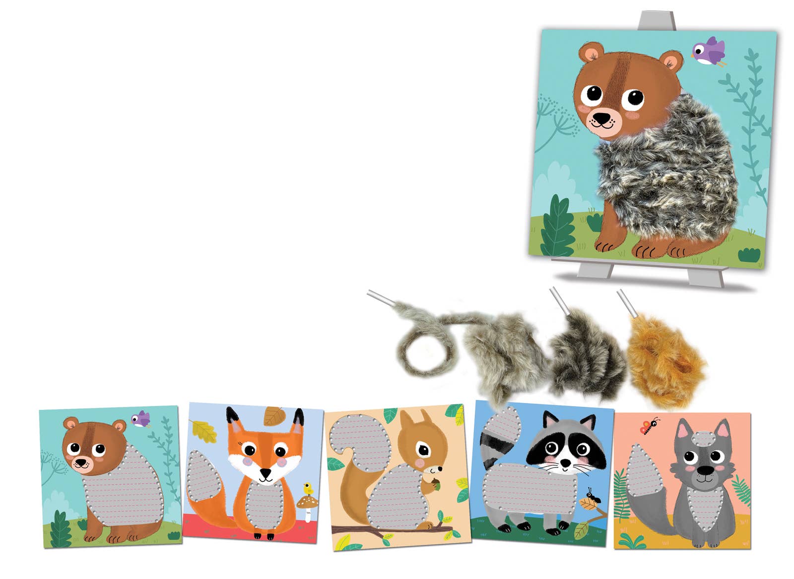 Manualidades tejer lana Crealign (Oso) - MINI MUNDO