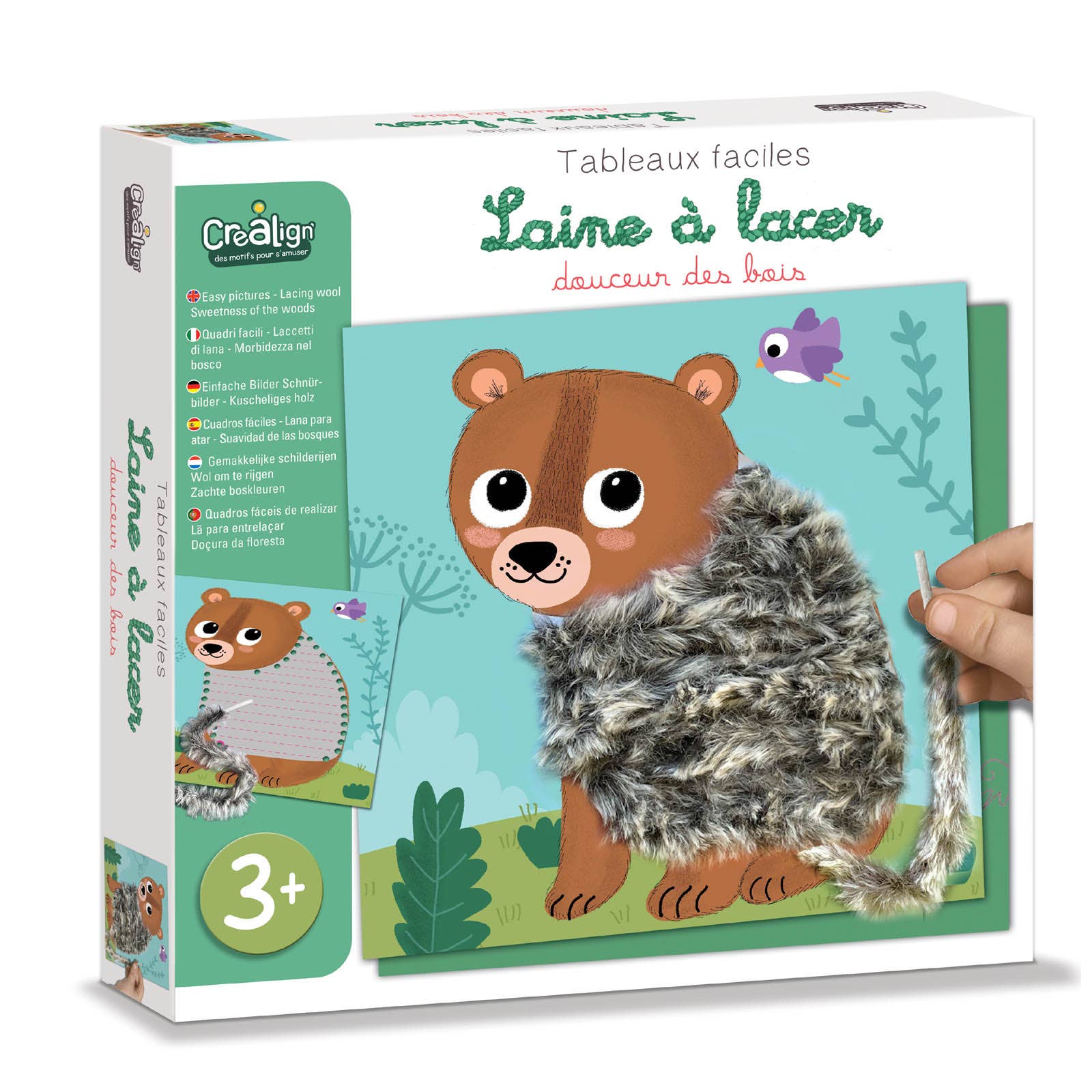 Manualidades tejer lana Crealign (Oso) - MINI MUNDO