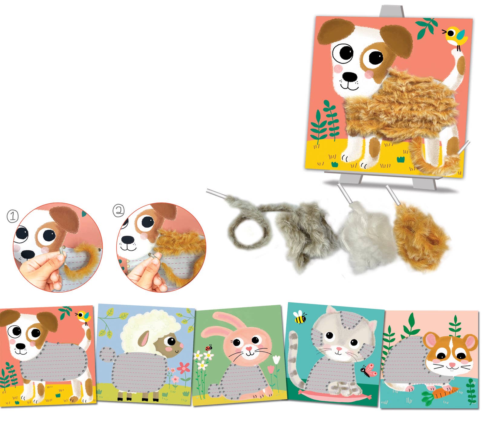 Manualidades Tejer Lana Crealign (perro) - MINI MUNDO