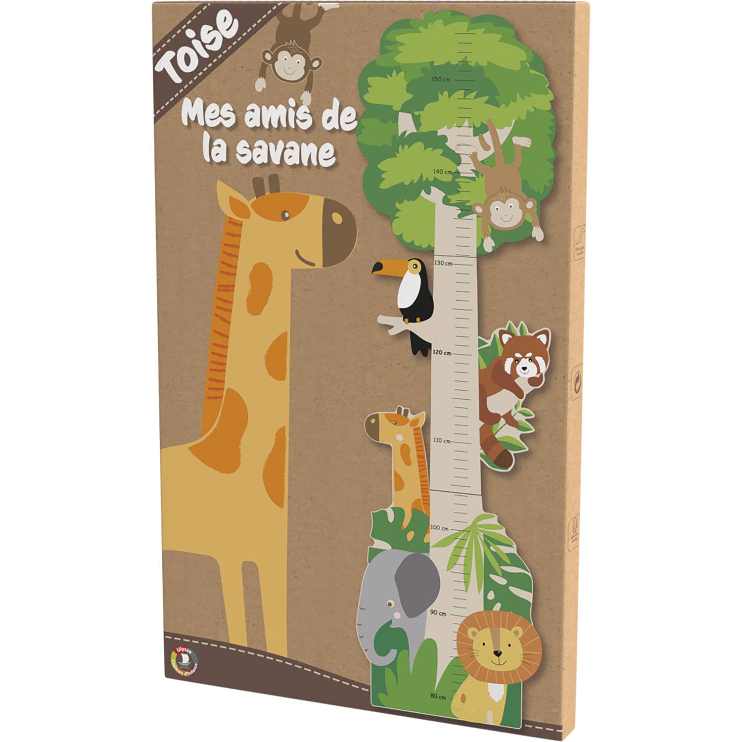 Medidor de altura - animales de la savana - MINI MUNDO