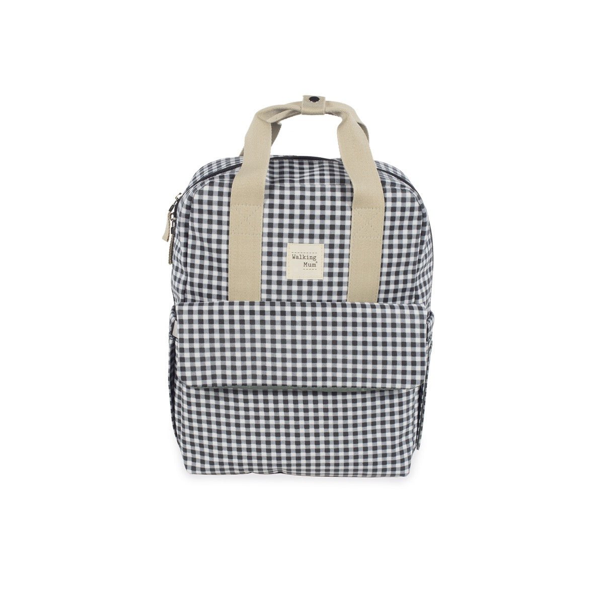 Mochila Bolso Walking Mum I Love Vichy Negro - BEBABI