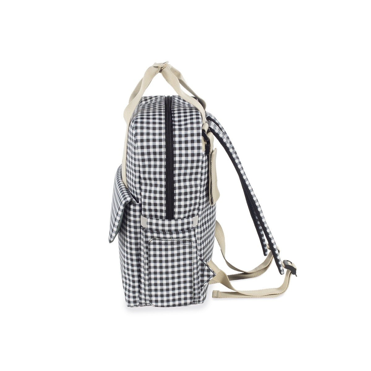 Mochila Bolso Walking Mum I Love Vichy Negro - BEBABI