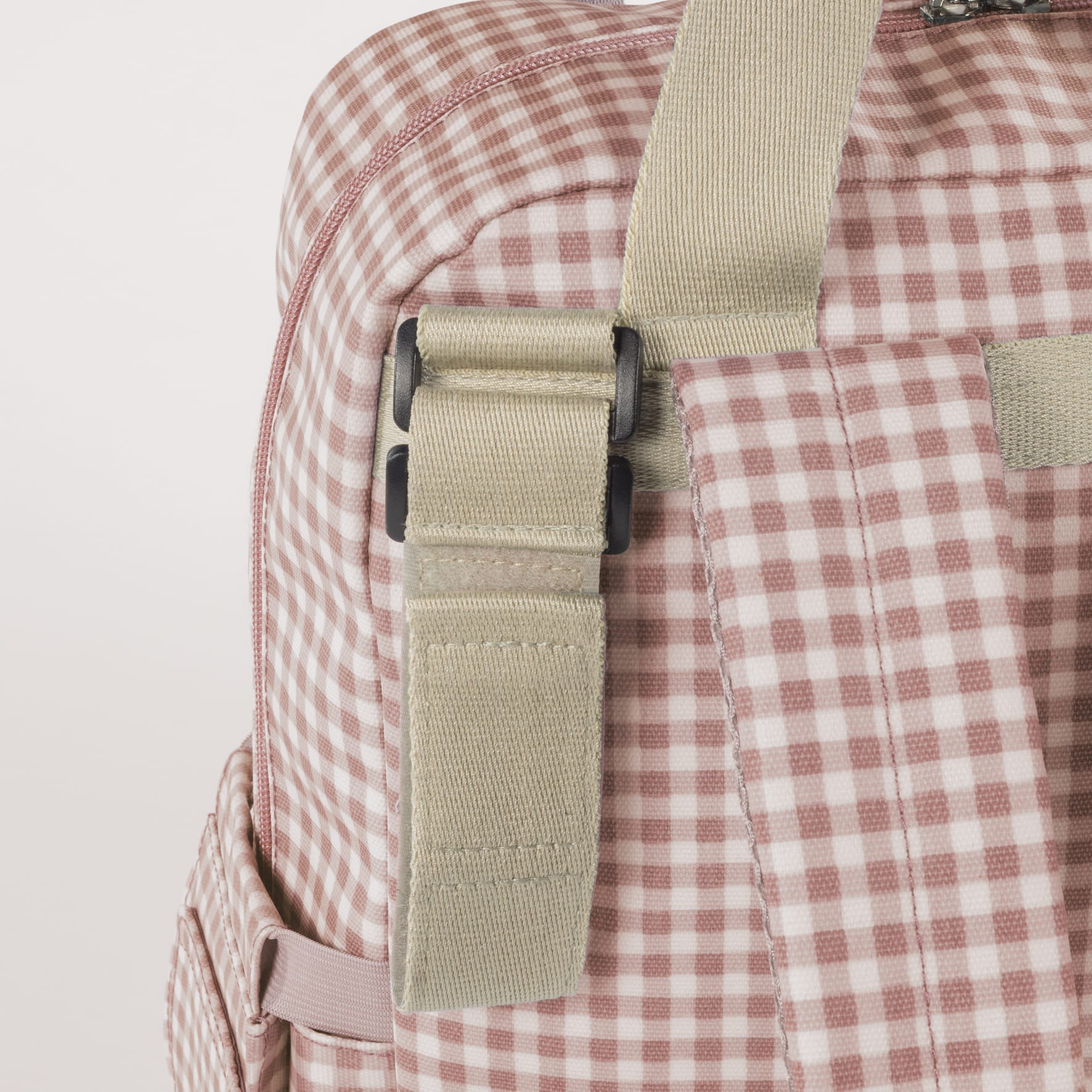 Mochila Bolso Walking Mum I Love Vichy Rosa - BEBABI