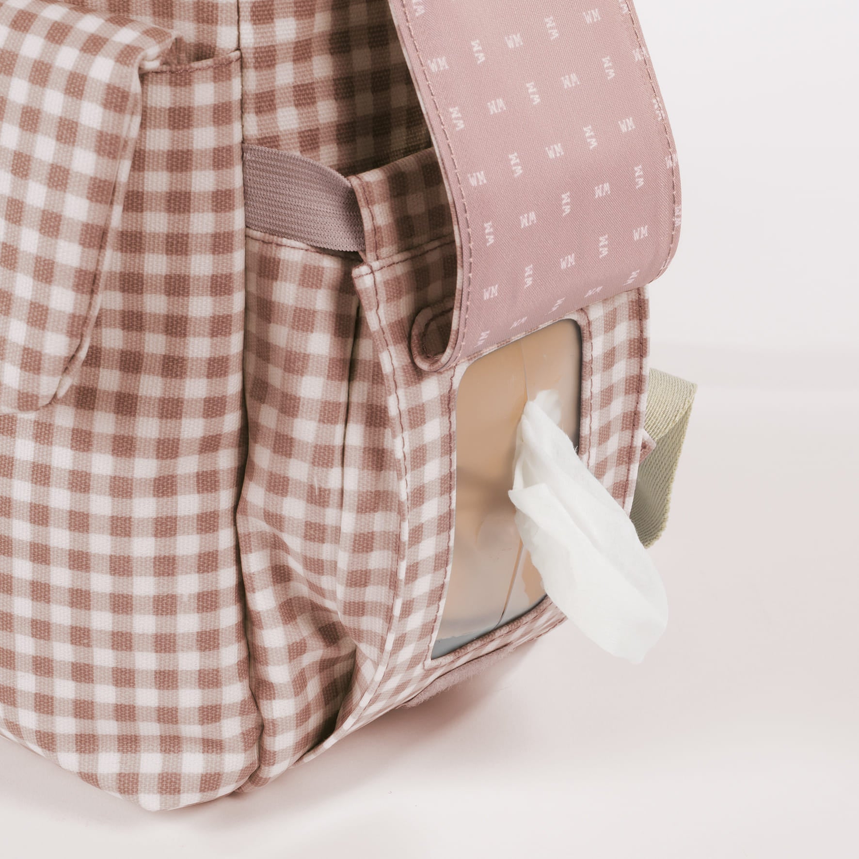 Mochila Bolso Walking Mum I Love Vichy Rosa - BEBABI