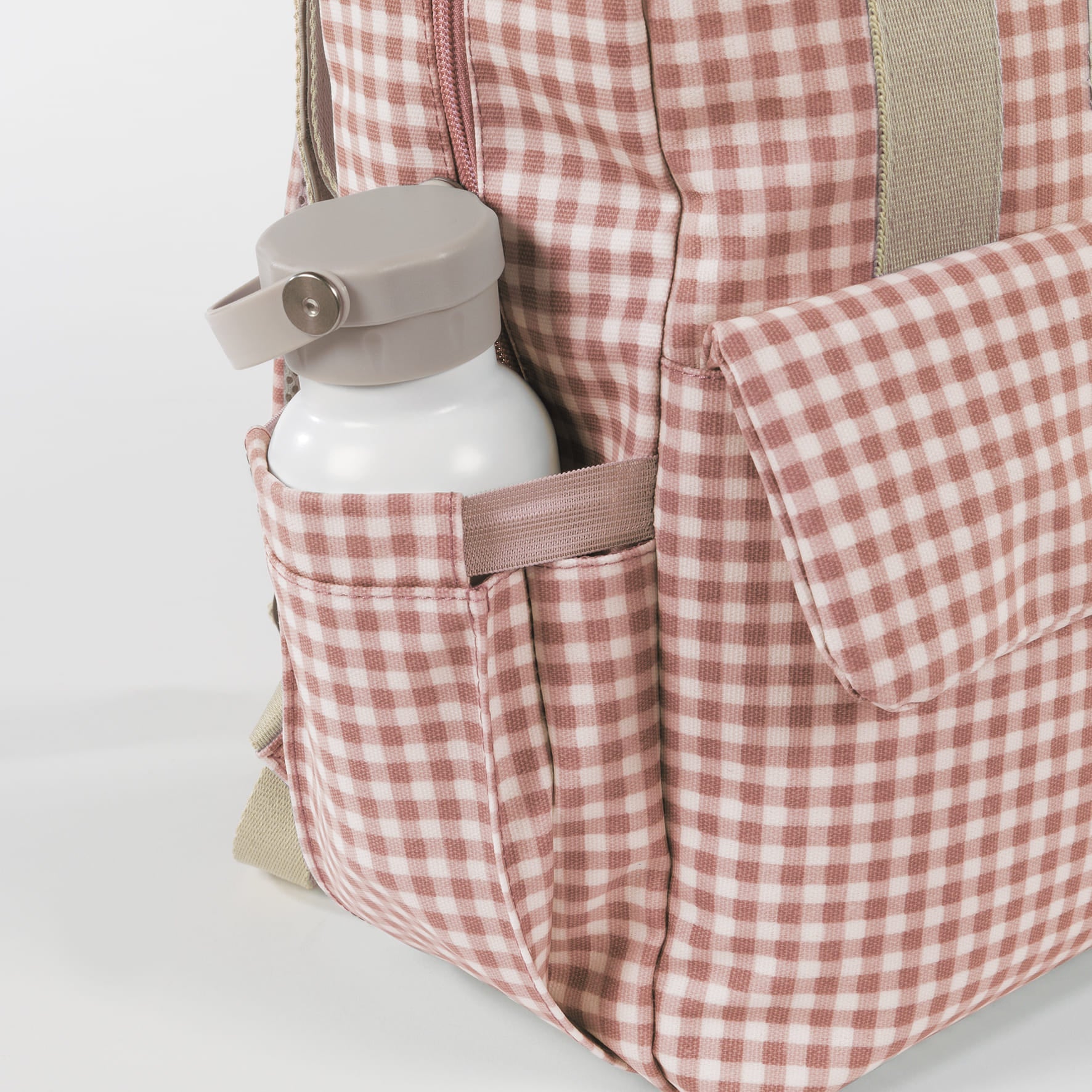 Mochila Bolso Walking Mum I Love Vichy Rosa - BEBABI