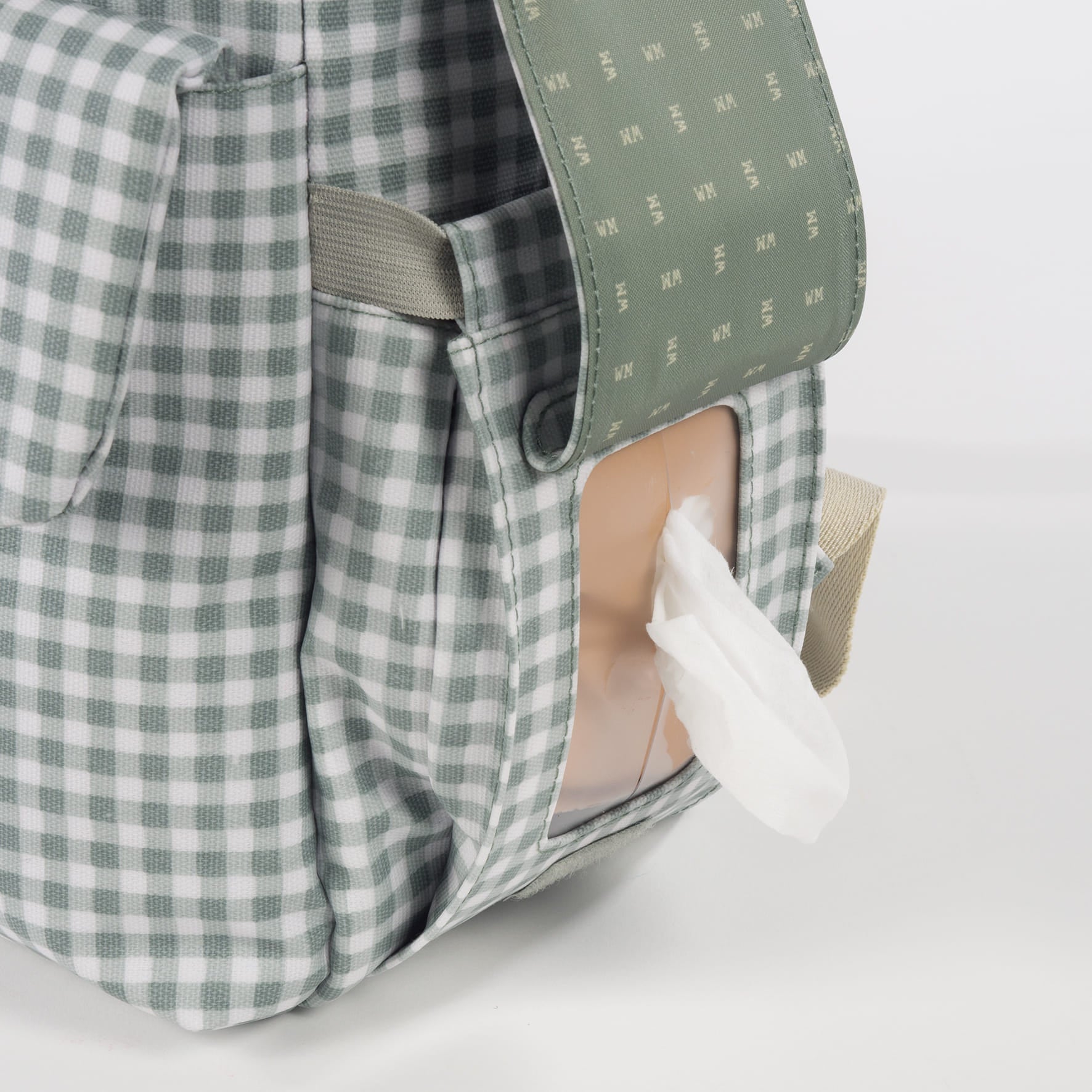 Mochila Bolso Walking Mum I Love Vichy Verde - BEBABI