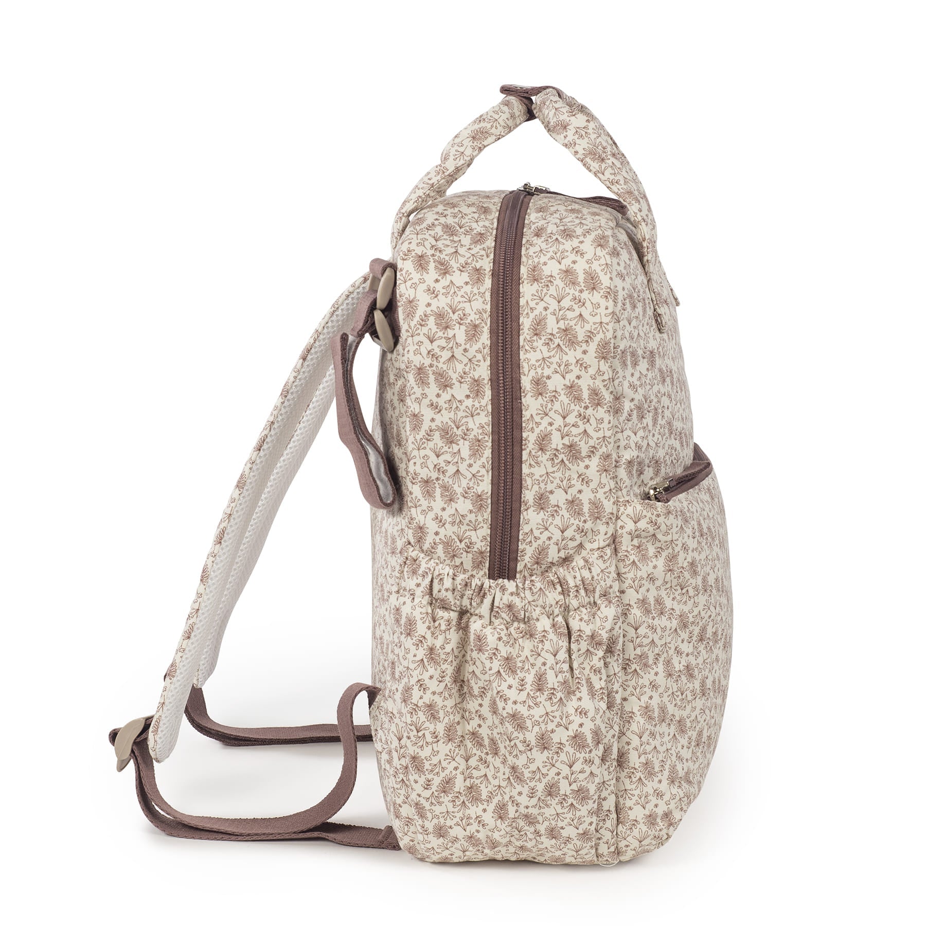 Mochila Cambiador Walking Mum Gala Cerise Floral con Cambiador - BEBABI