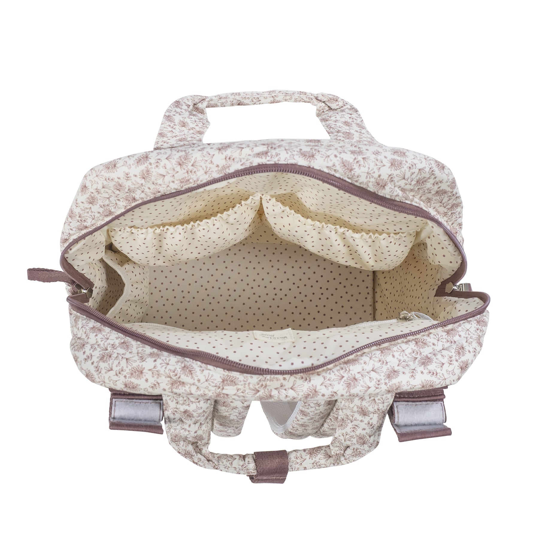 Mochila Cambiador Walking Mum Gala Cerise Floral con Cambiador - BEBABI