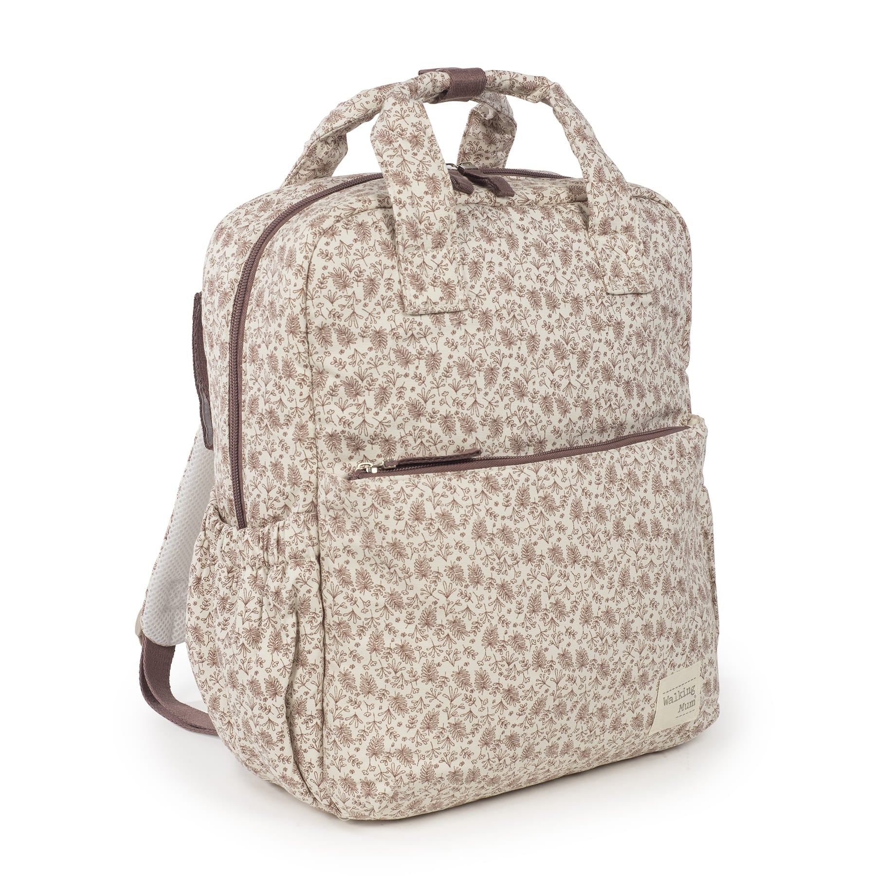 Mochila Cambiador Walking Mum Gala Cerise Floral con Cambiador - BEBABI