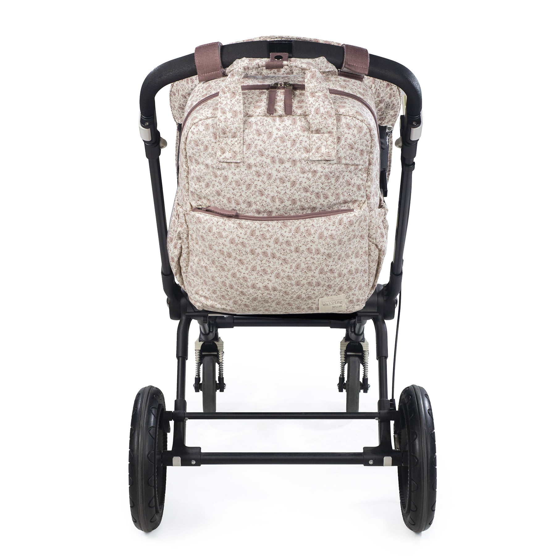 Mochila Cambiador Walking Mum Gala Cerise Floral con Cambiador - BEBABI