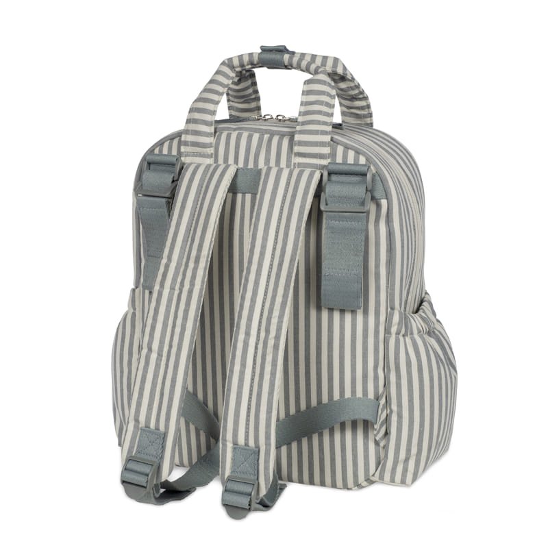 Mochila Cambiador Walking Mum Praliné Rayas Matcha con Cambiador - BEBABI