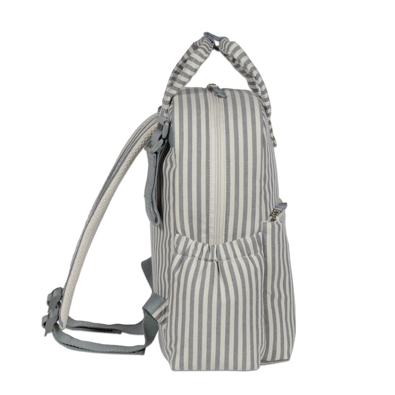 Mochila Cambiador Walking Mum Praliné Rayas Matcha con Cambiador - BEBABI