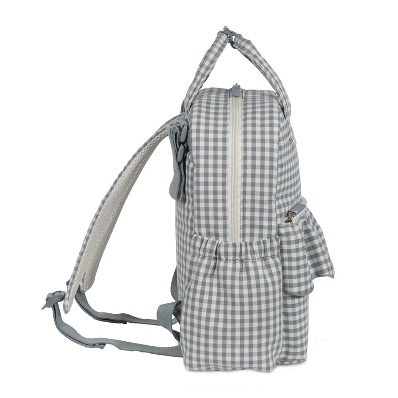 Mochila Cambiador Walking Mum Praliné Vichy Matcha con Cambiador - BEBABI