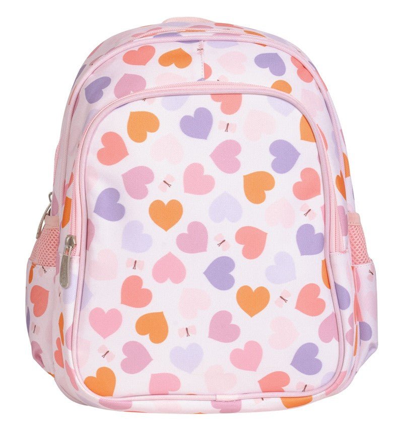 MOCHILA ESCOLAR CORAZONES - BEBABI