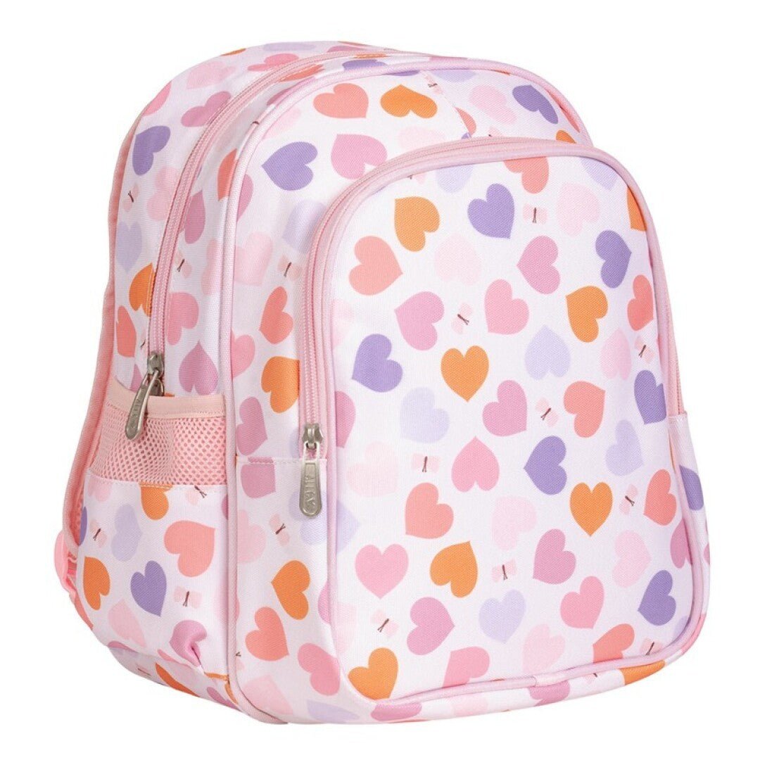 MOCHILA ESCOLAR CORAZONES - BEBABI
