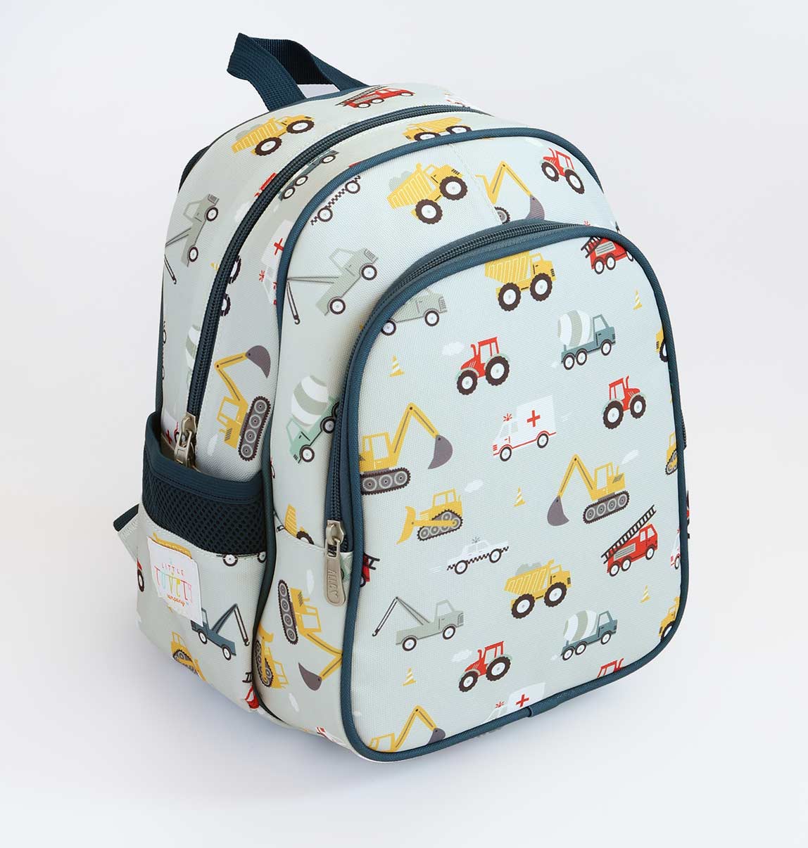 Mochila escolar - vehículos - MINI MUNDO