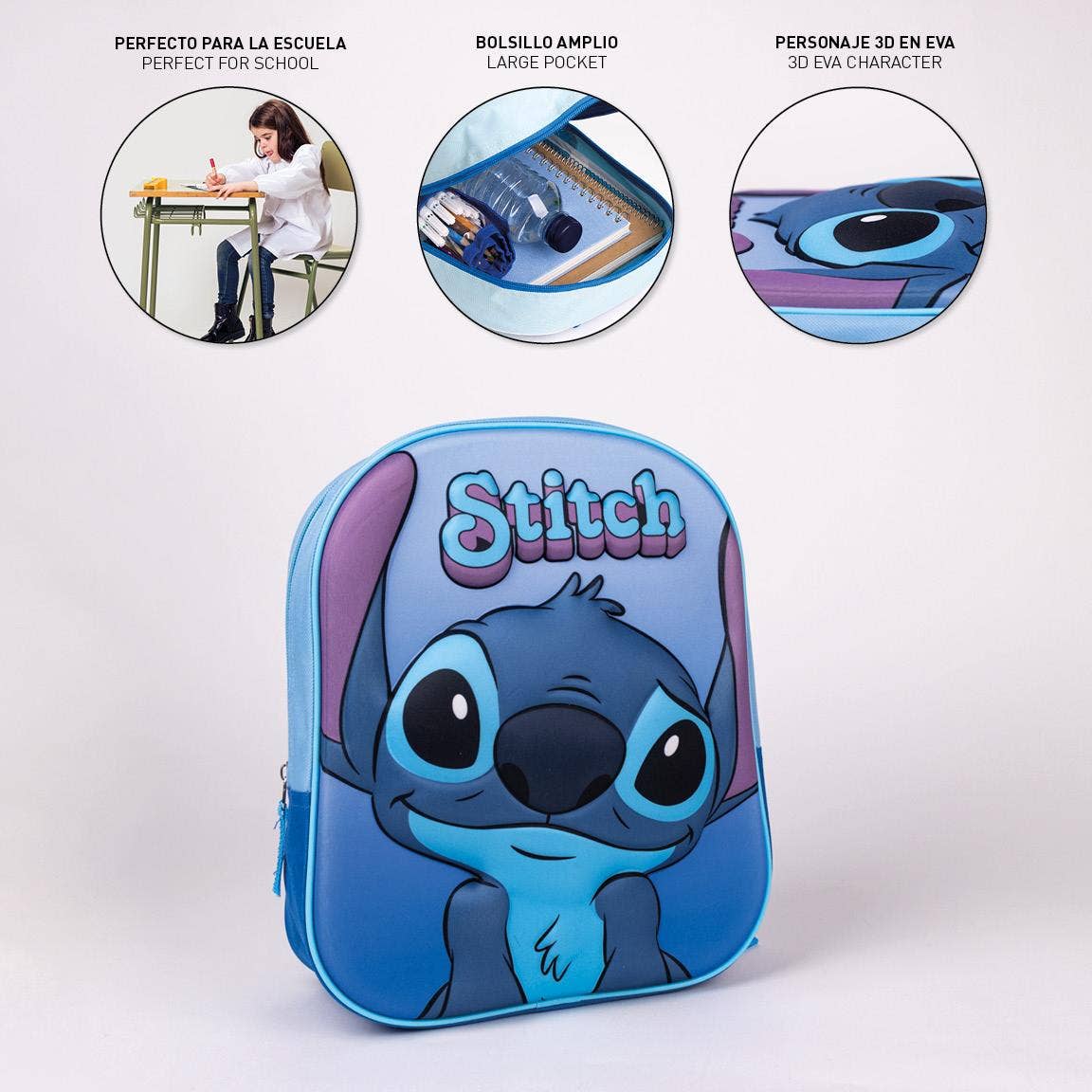 Mochila infantil - Stich - MINI MUNDO