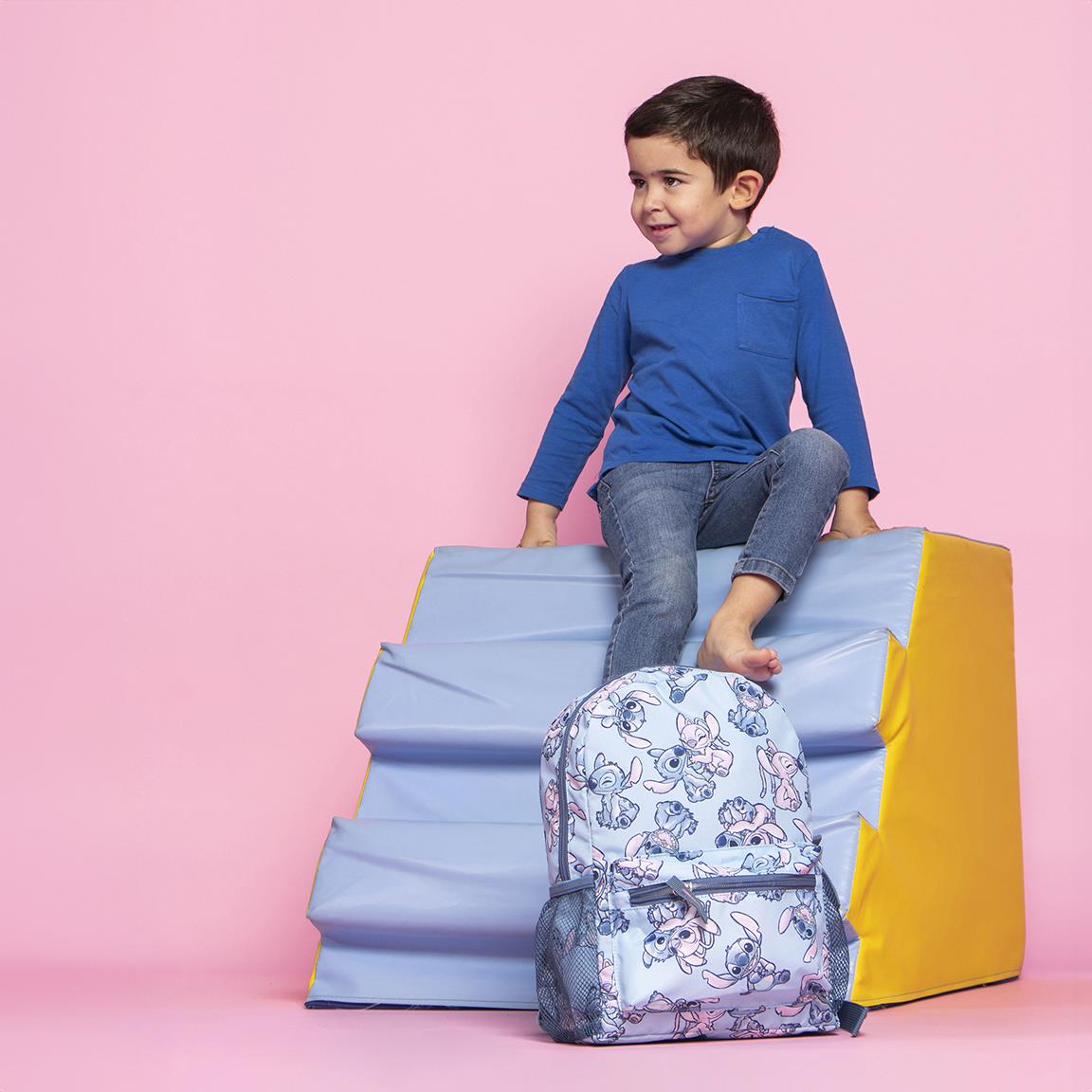 Mochila Infantil Stitch Azul - MINI MUNDO