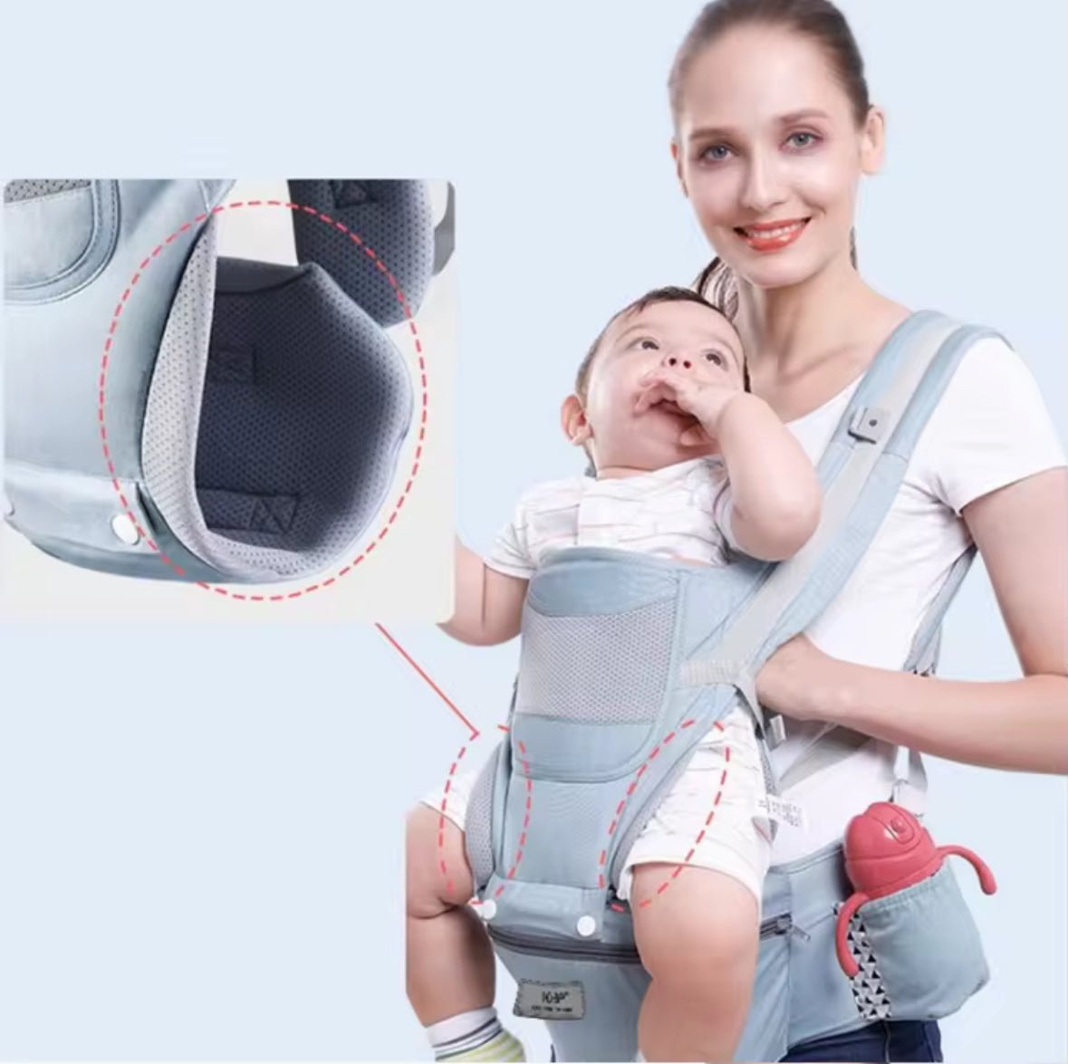 Mochila Portabebés ergonómica - MINI MUNDO