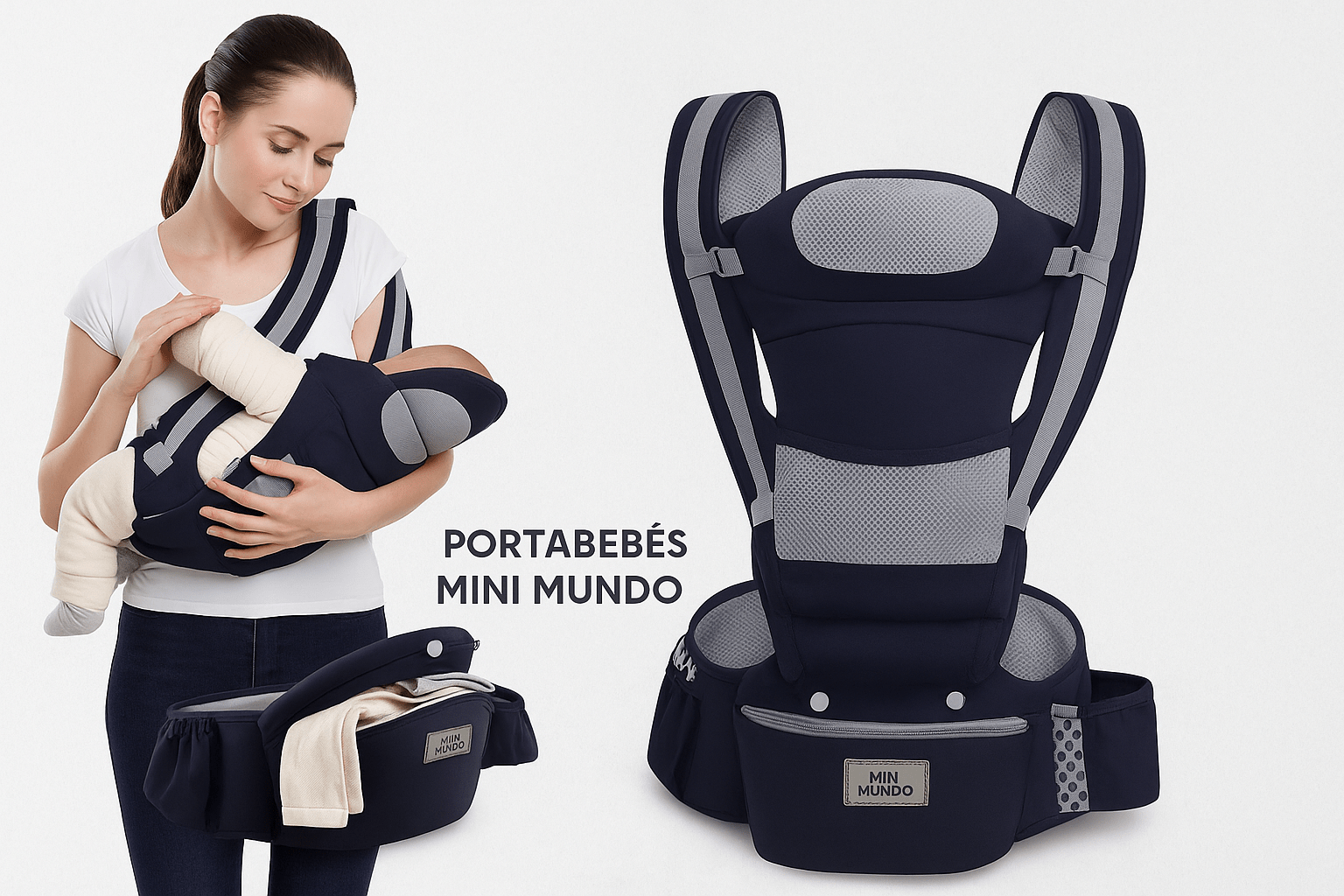 Mochila Portabebés ergonómica - MINI MUNDO