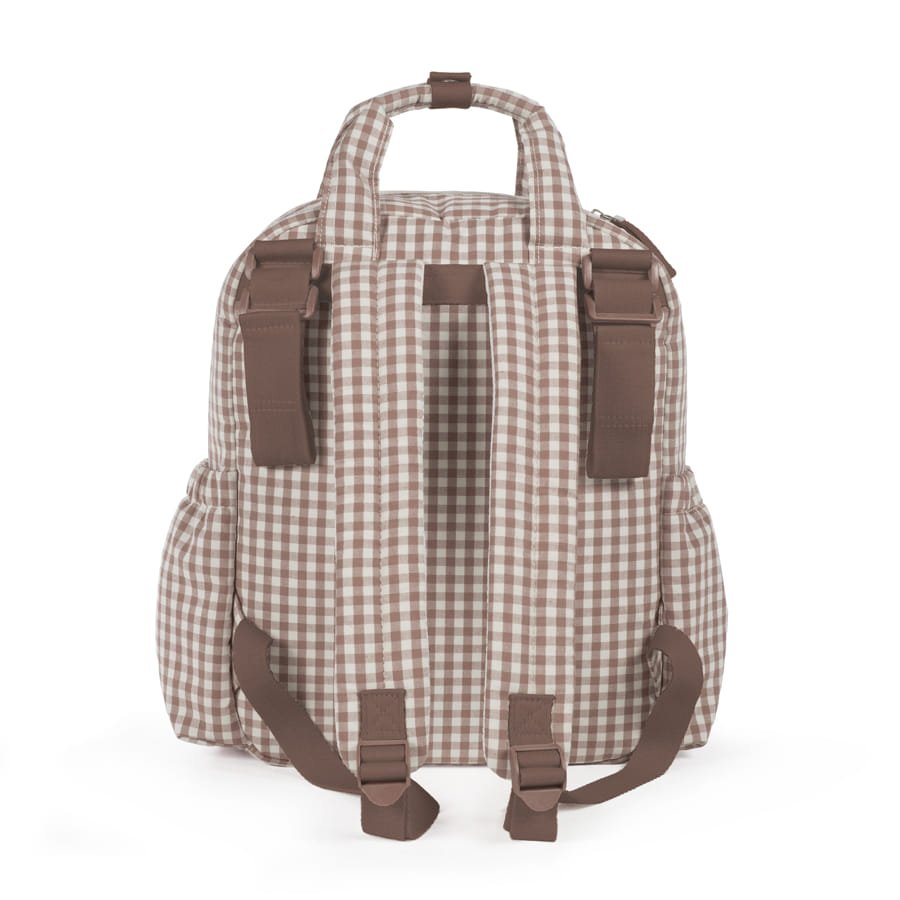 MOCHILA PRALINÉ VICHY MOKA - BEBABI