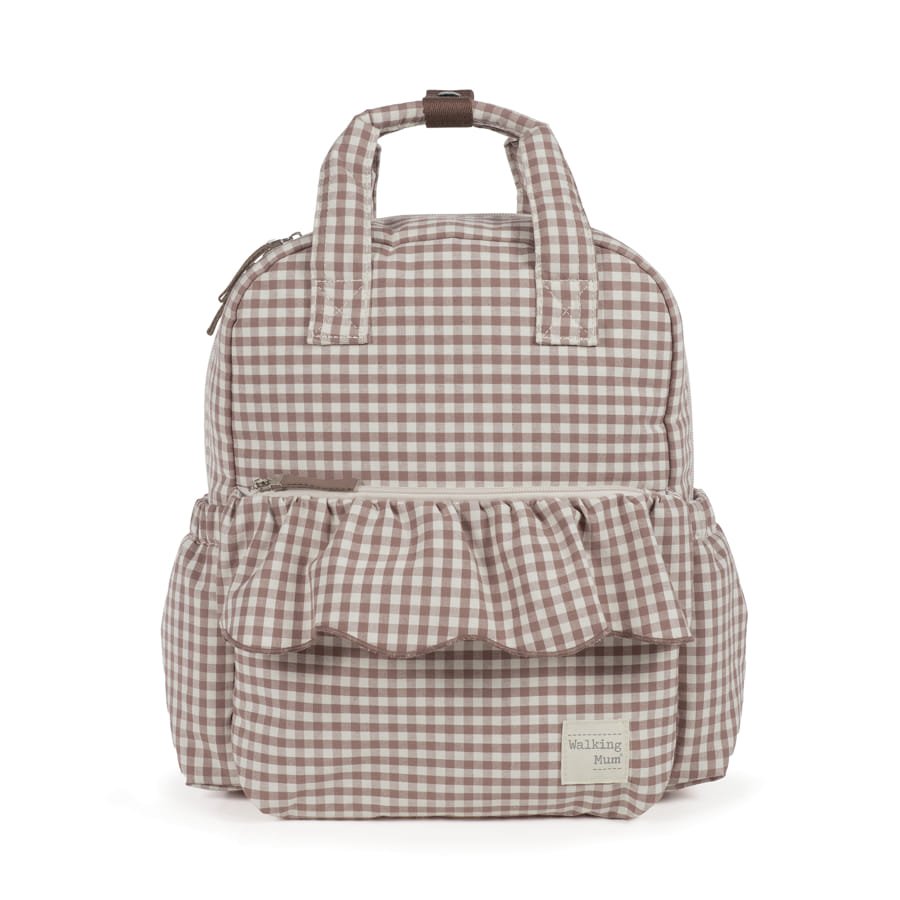 MOCHILA PRALINÉ VICHY MOKA - BEBABI