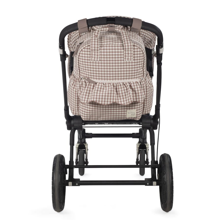 MOCHILA PRALINÉ VICHY MOKA - BEBABI
