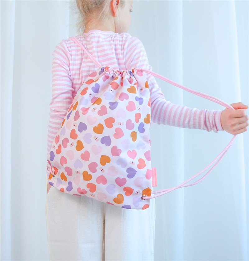 MOCHILA SACO CORAZÓNES - BEBABI