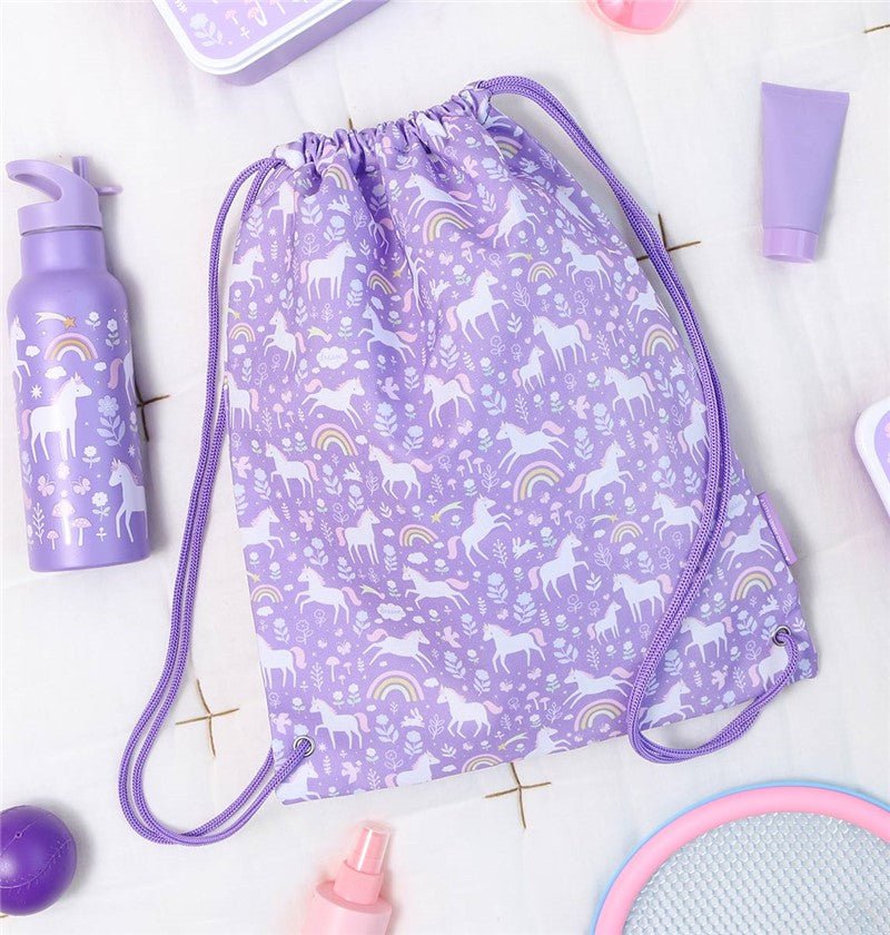 Mochila saco - unicornio - MINI MUNDO