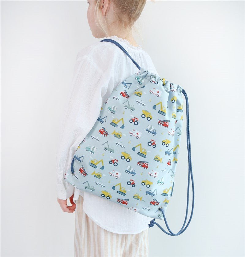 Mochila saco - vehículos - MINI MUNDO