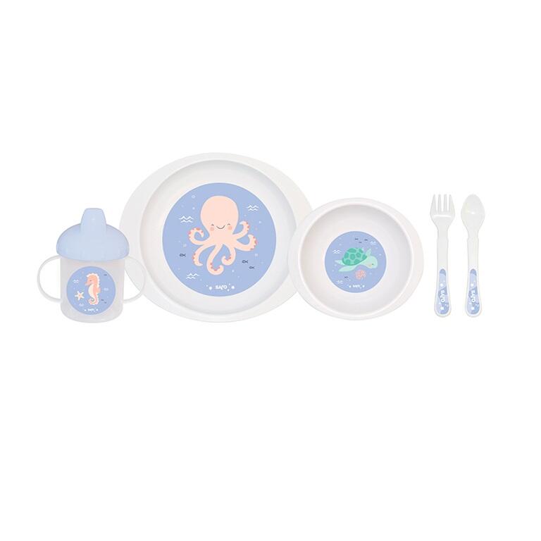 Nueva vajilla 6 pcs. Ocean Life - MINI MUNDO