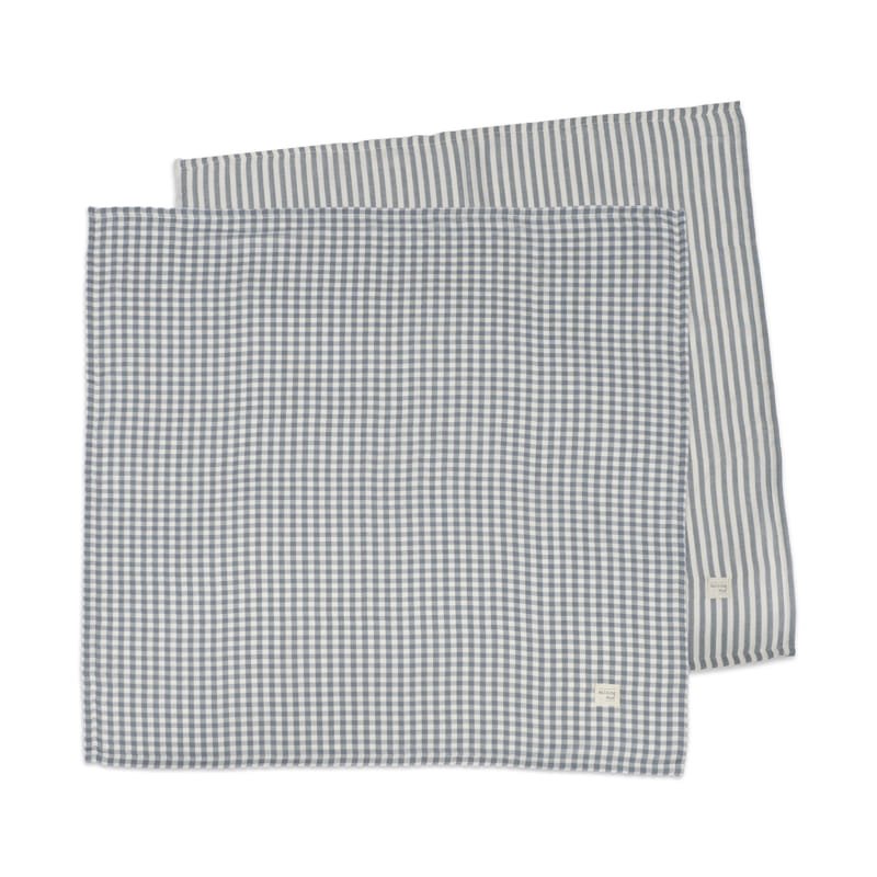 PACK 2 MUSELINAS 70X70 CM PRALINÉ VICHY/RAYAS MATCHA - BEBABI