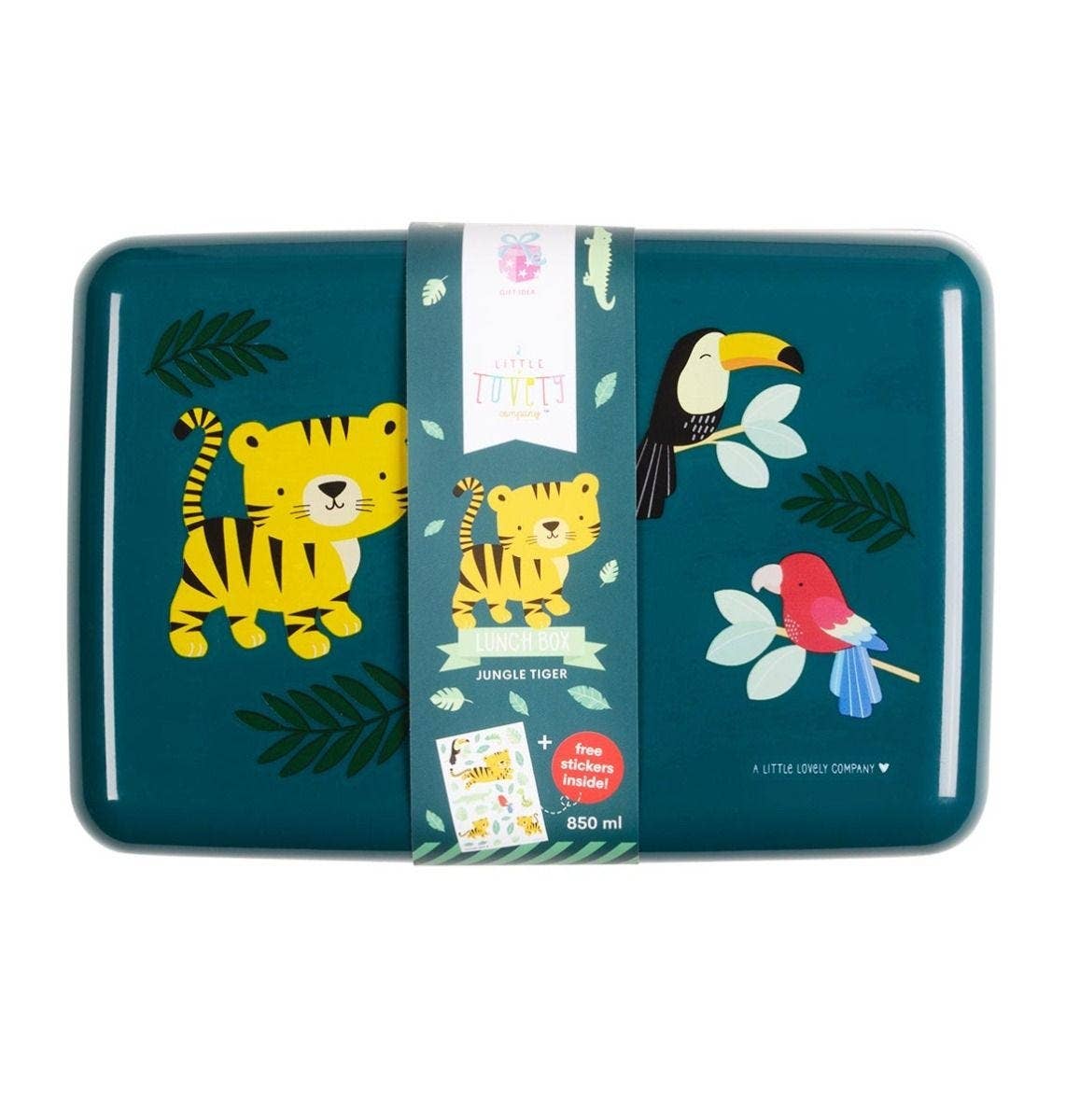 Pack mochila + fiambrera + botella - Tigre - MINI MUNDO