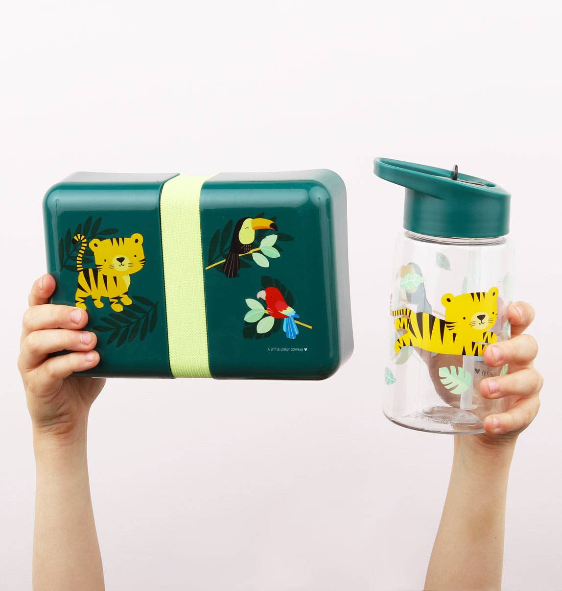 Pack mochila + fiambrera + botella - Tigre - MINI MUNDO