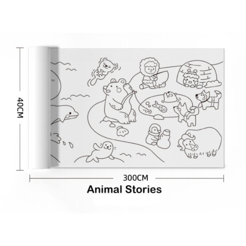 Papel adhesivo tematizado - ANIMAL STORIES - MINI MUNDO