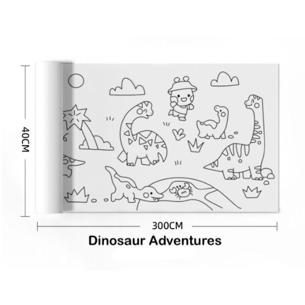 Papel adhesivo tematizado - DINOSAUR ADVENTURES - MINI MUNDO