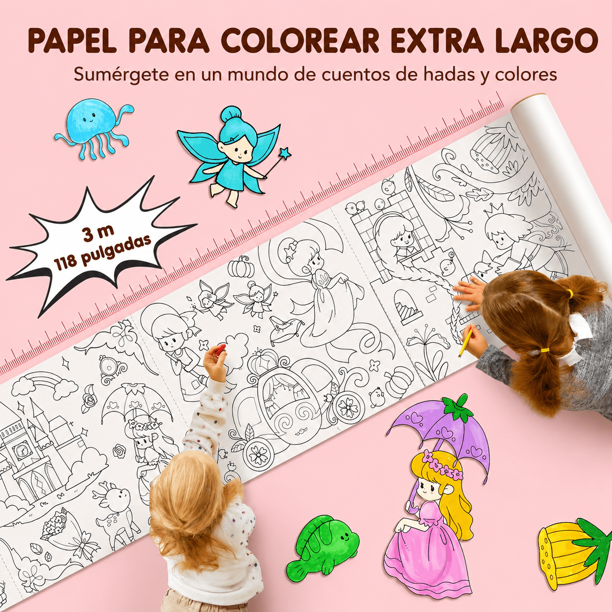 Papel adhesivo tematizado - FAIRYTALE LAND - BEBABI