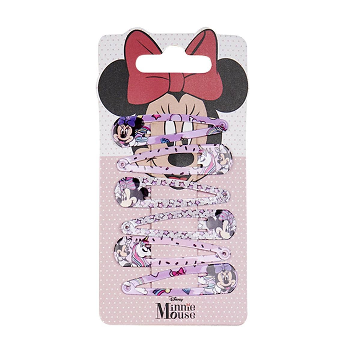 Pinzas de clips para el pelo (6 piezas) - Minnie - MINI MUNDO