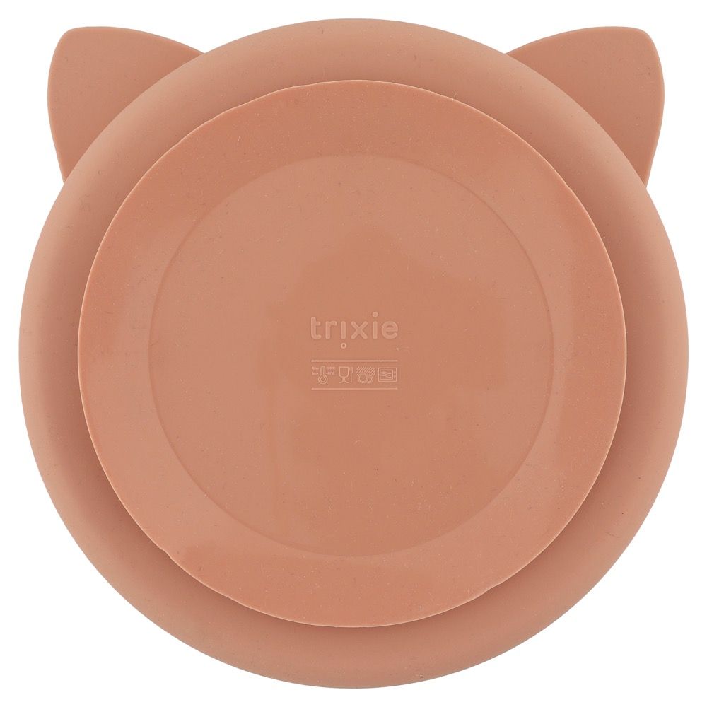 Plato compartimentado de silicona con ventosa - Mrs. Cat - MINI MUNDO