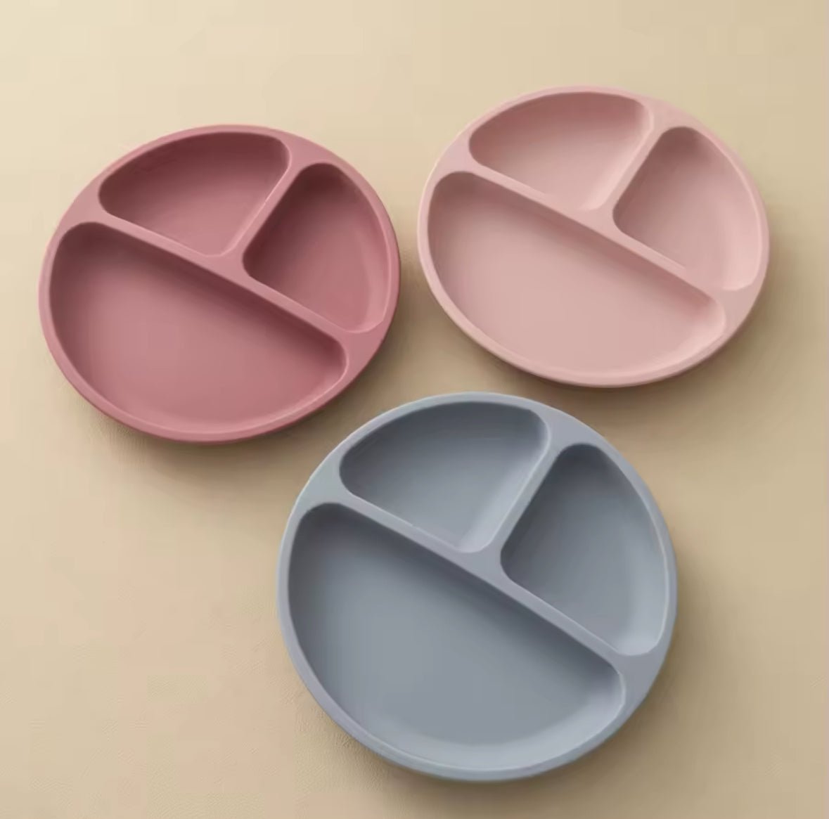 Plato divisorio con ventosas - silicona - MINI MUNDO
