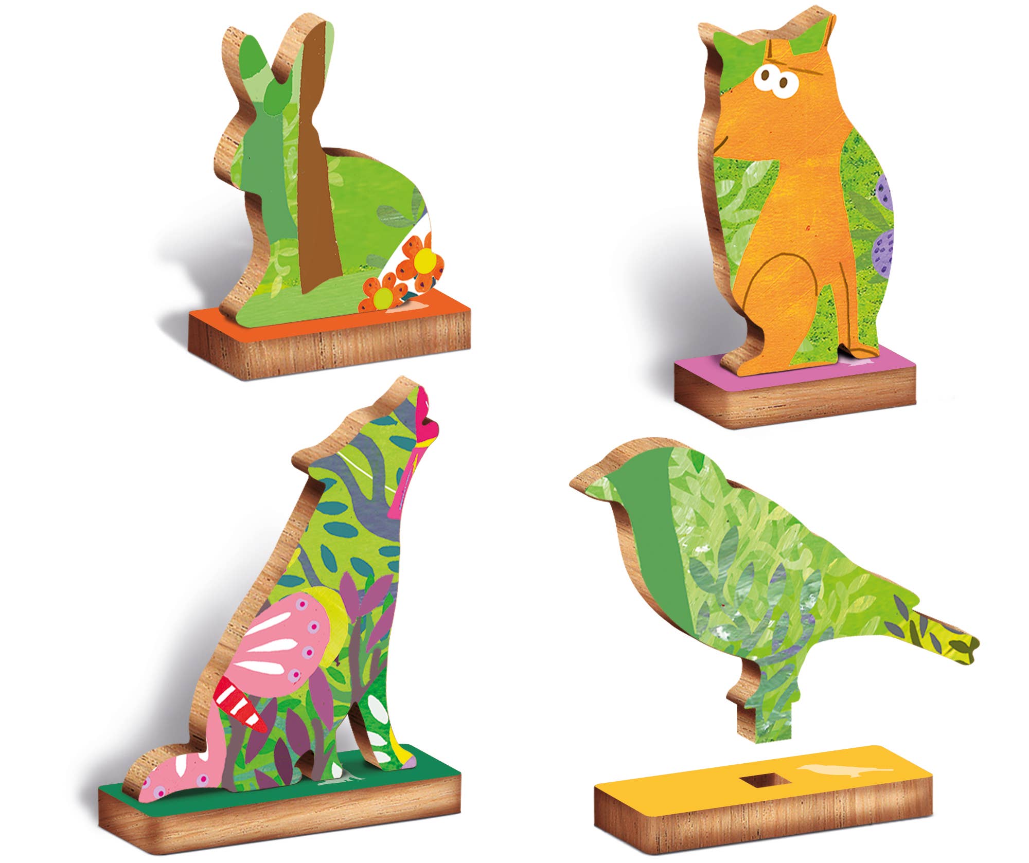 Puzzle de madera - modelo bosque - Woody - MINI MUNDO