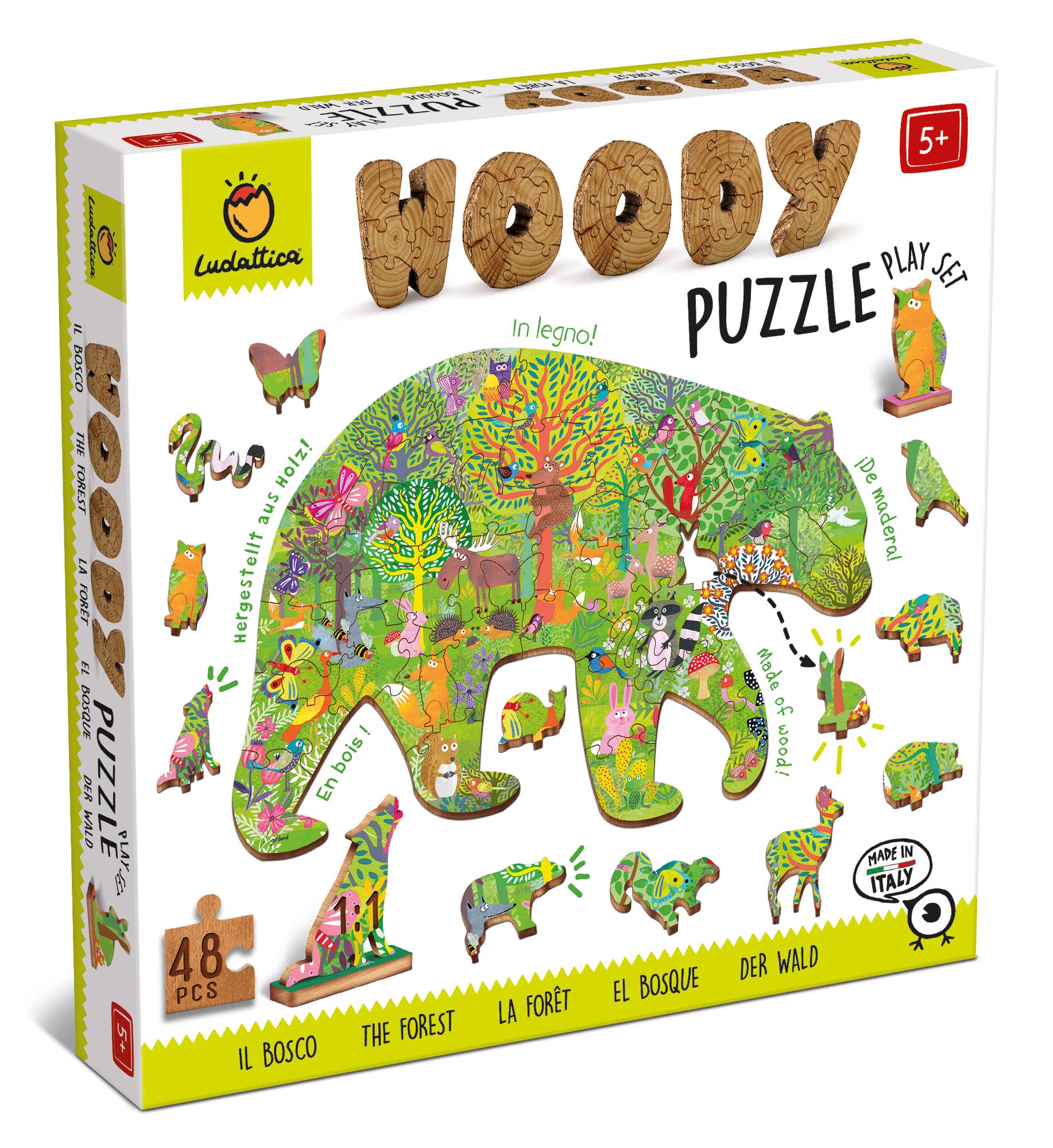 Puzzle de madera - modelo bosque - Woody - MINI MUNDO