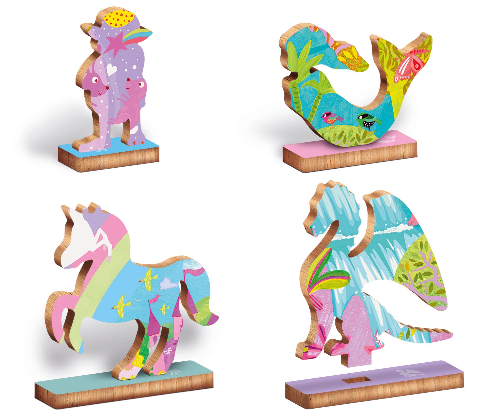 Puzzle de madera - modelo fantasía - Woody - MINI MUNDO