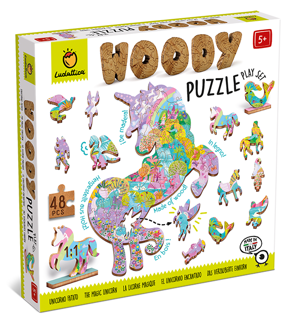 Puzzle de madera - modelo fantasía - Woody - MINI MUNDO