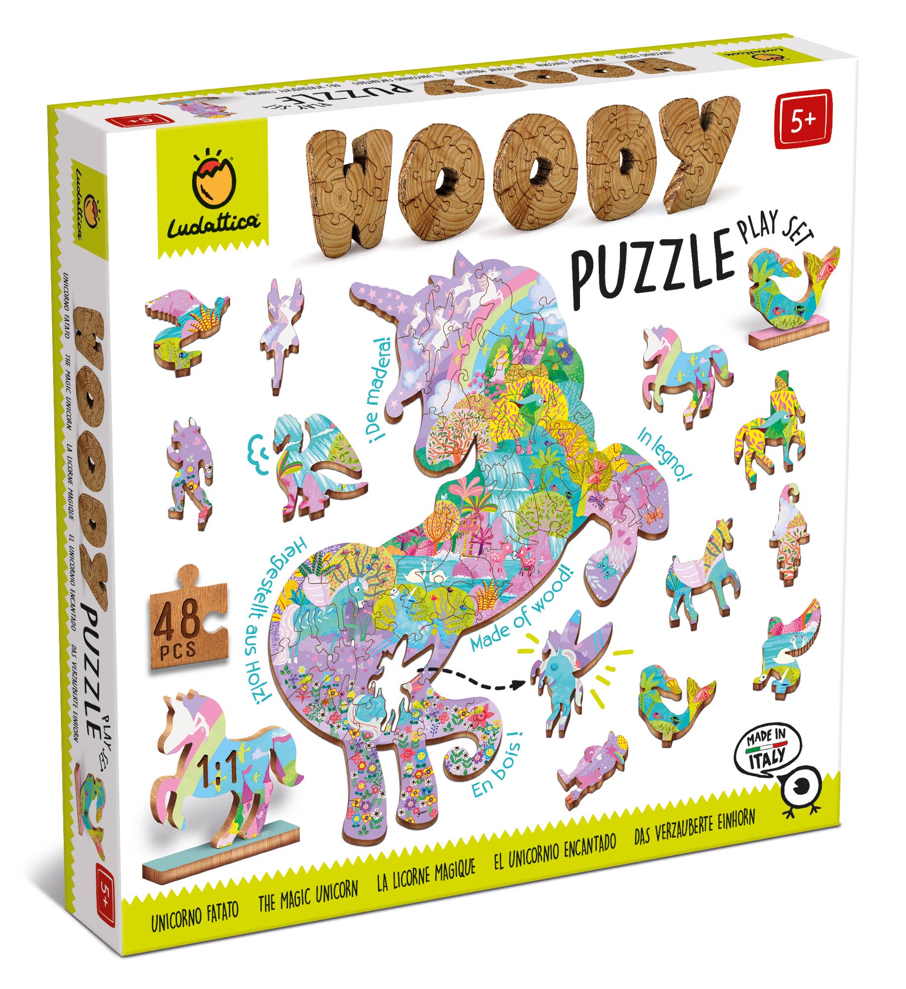 Puzzle de madera - modelo fantasía - Woody - MINI MUNDO