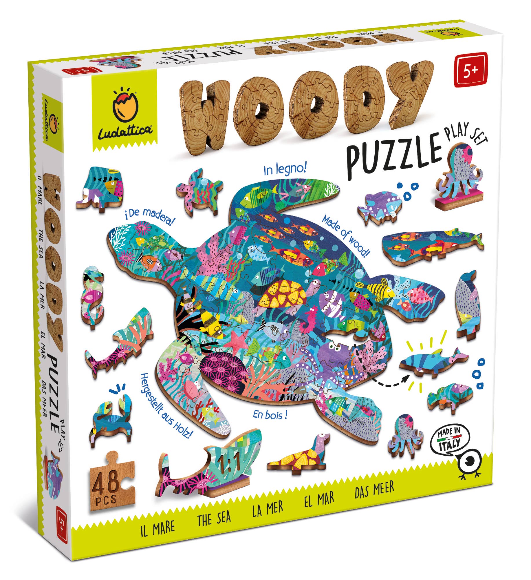 Puzzle de madera - modelo océano - Woody - MINI MUNDO