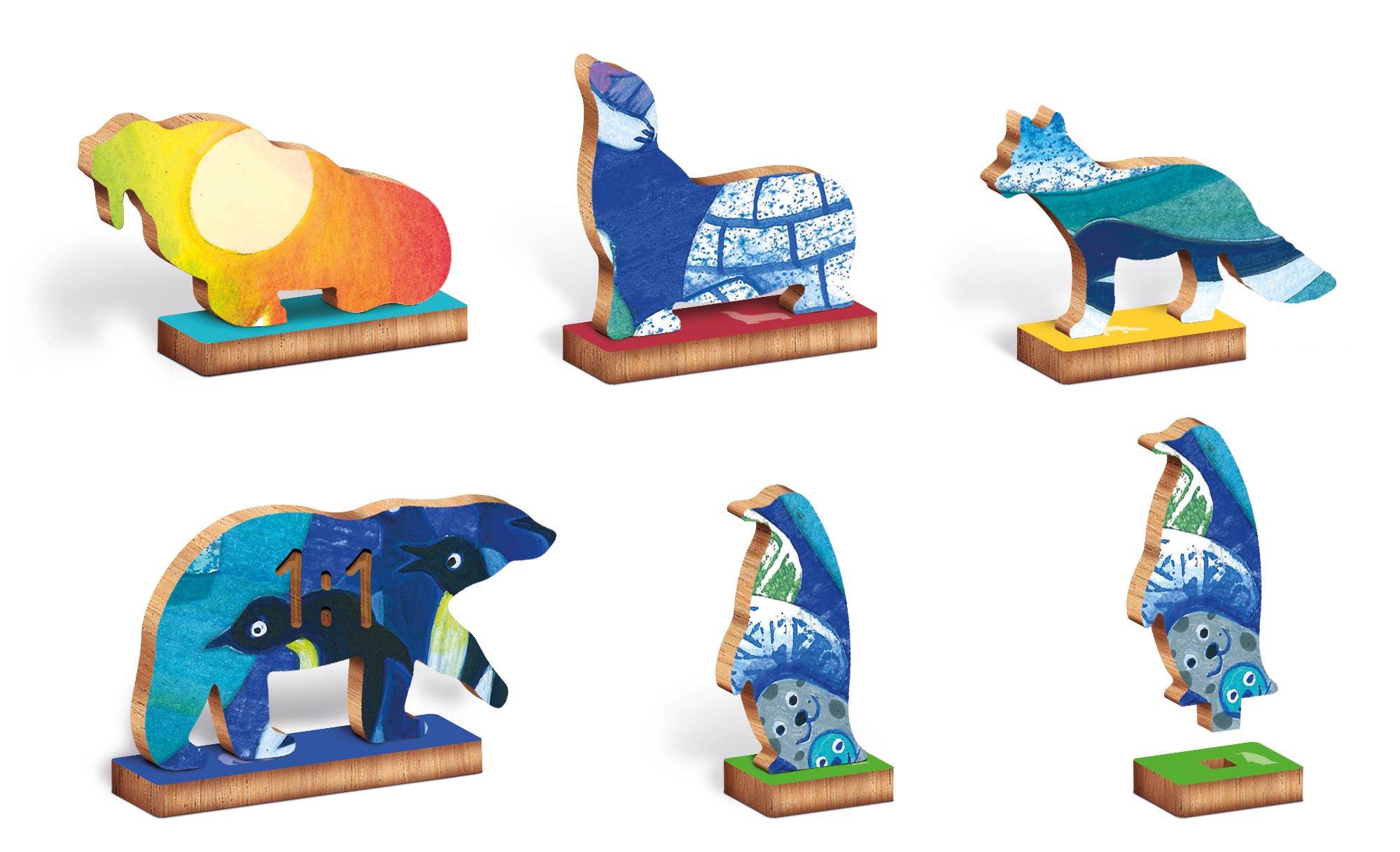 Puzzle de madera - modelo polar - Woody - MINI MUNDO
