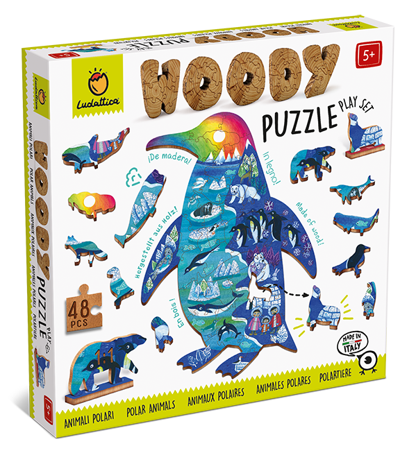 Puzzle de madera - modelo polar - Woody - MINI MUNDO